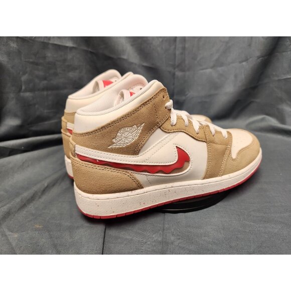 Nike Air Jordan 1 Mid SE (GS) Peanut Butter and Jelly Girls Size 5 NEW NO BOX - Picture 8 of 11